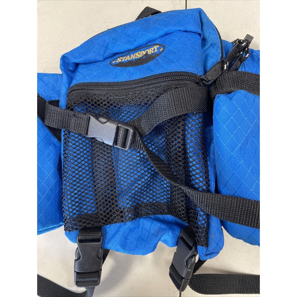 Stansport Adjustable Fanny Hip Pack Blue Padded 2 Water Holder - Picture 2 of 5